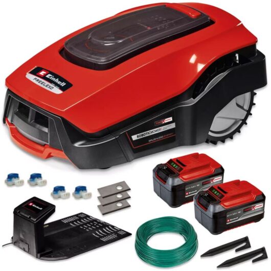 Robot Lawn Mower 18V Kit freelexo 1200 lcd pxc + 2 x 5.2Ah Battery - Einhell